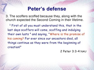 Scoffers on the Second Coming